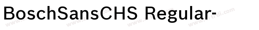 BoschSansCHS Regular字体转换